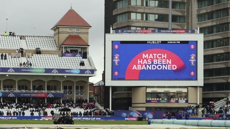 The Cricket World Cup match between India and New Zealand at Trent Bridge in Nottingham