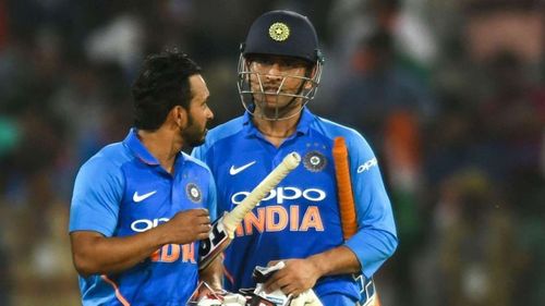 India should try to plot MS Dhoni at number four