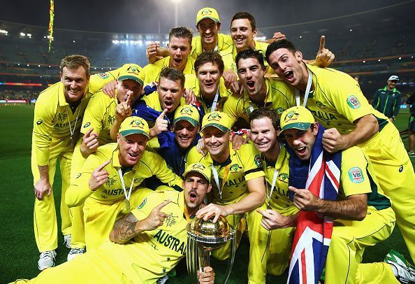 Australia has achieved a 100% win percentage twice in the World Cups