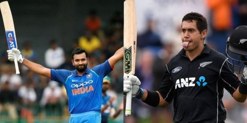 Rohit Sharma (left) and Ross Taylor (right)