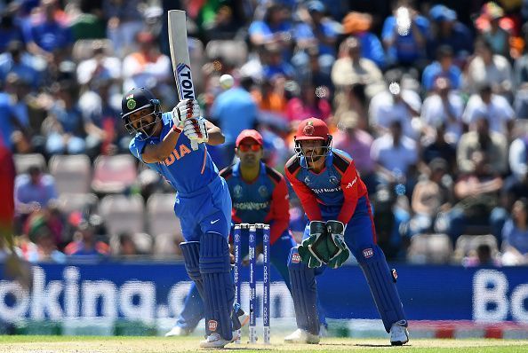 Jadhav scored a crucial half-century against the Afghans