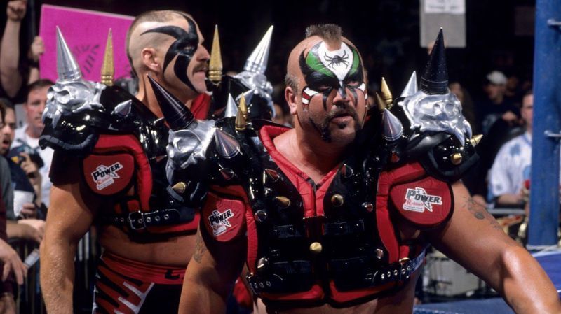 Hawk (left) had his real-life demons put out on WWE TV.