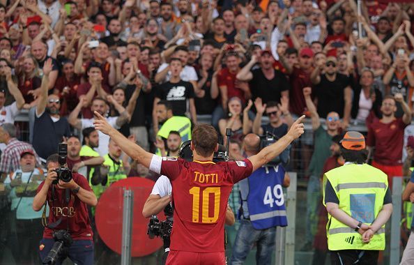 The incredible scenes that marked Totti's retirement in 2017