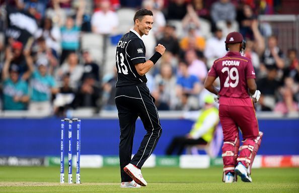 Trent Boult wreaked havoc as the West Indies' run chase was on the rocks, at the start of their innings