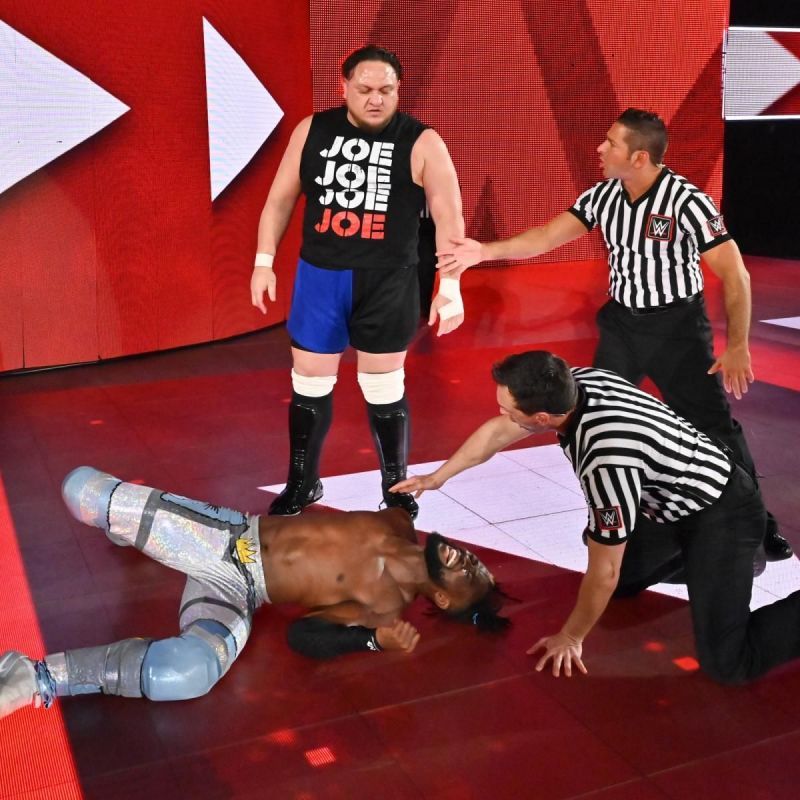 Samoa Joe attacked Kofi this week on Raw