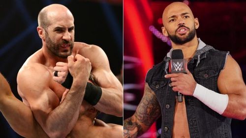 Ricochet pinned Cesaro after a botched 630 splash 