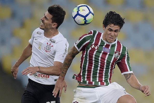 Fluminense&#039;s Pedro (right)