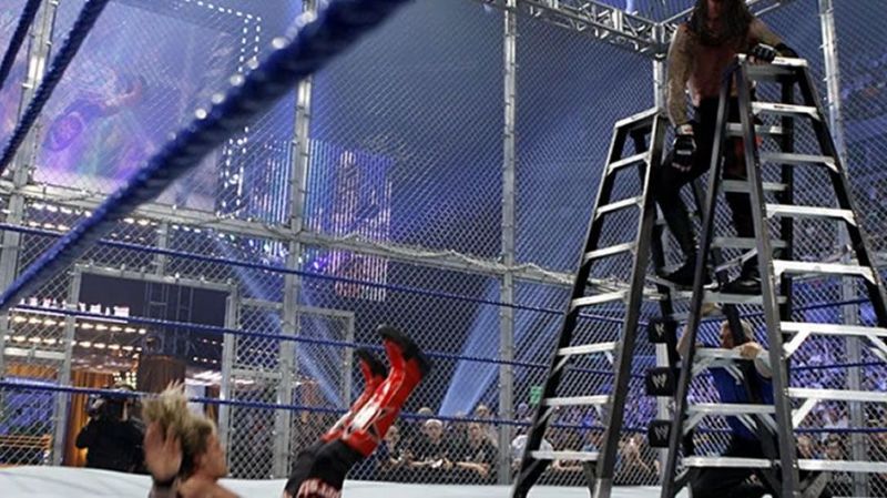 Edge wasn&#039;t seen for months after being sent through the ring and consumed by fire.