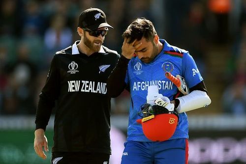 Rashid Khan was hit on the head during Afghanistan's encounter against New Zealand