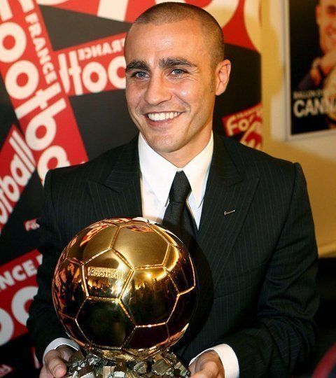 Cannavaro with the 2006 Ballon d&#039;Or title