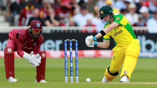 Steven Smith on his way to a composed 73 against the West Indies