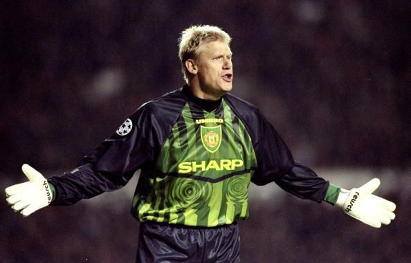 Manchester United goalkeeper Peter Schmeichel