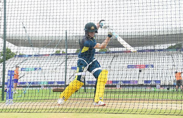 Steve Smtih batting in the nets