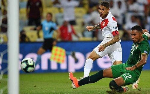 Paulo Guerro was on target again as Peru shoot down Bolivia