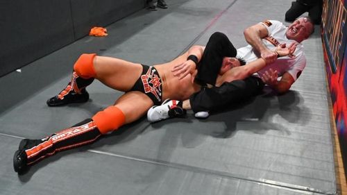 Shane Mcmahon Brutalizing Miz