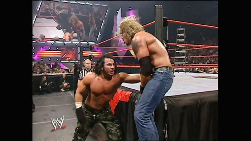 Hardy and Edge would have a war in 2005.