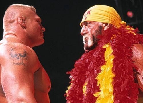 Brock Lesnar and Hulk Hogan 