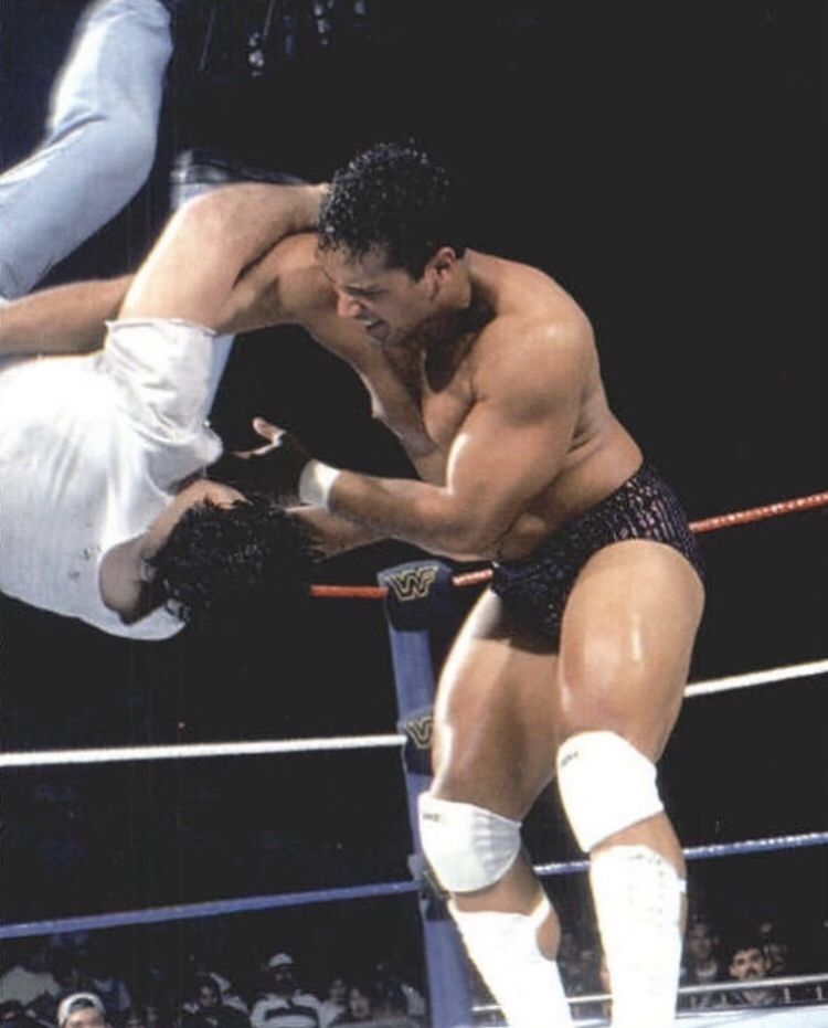 Rocky Maivia vs The Brooklyn Brawler in a house show match in 1996