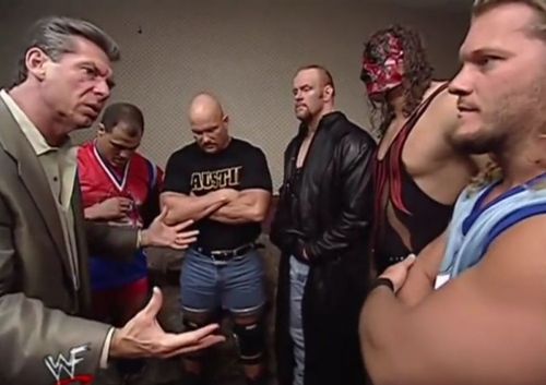 Vince gives a pep talk