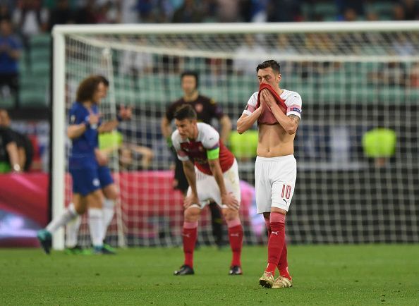 Arsenal lose in the UEFA Europa League Final.