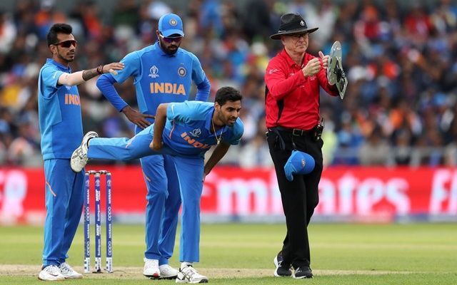 Bhuvneshwar Kumar&#039;s injury looked to be a problem for India, until his replacement Vijay Shankar picked up a wicket first ball.