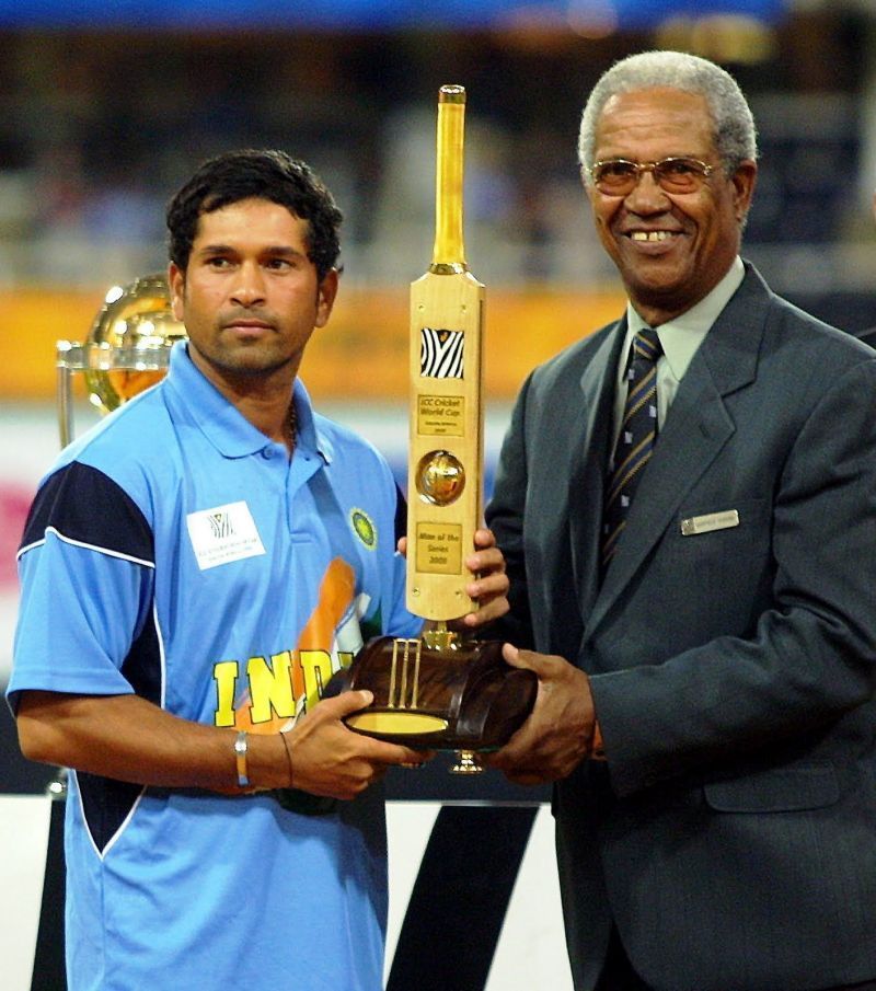 Sachin&#039;s tally of 673 in 2003 still holds the record for most runs in a WC