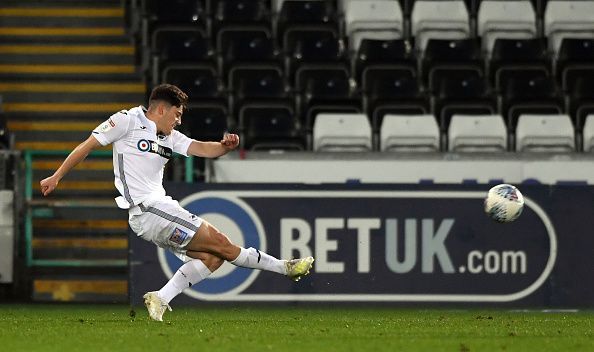 James recorded decent stats playing for Swansea City in the Championship last season