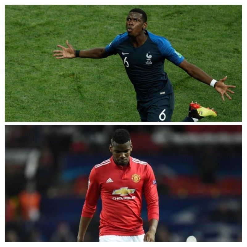 Pogba has flattered to deceive in 'red' as against in'blue'