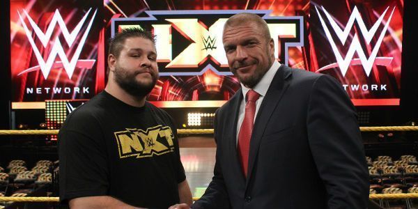 Triple H with Kevin Owens