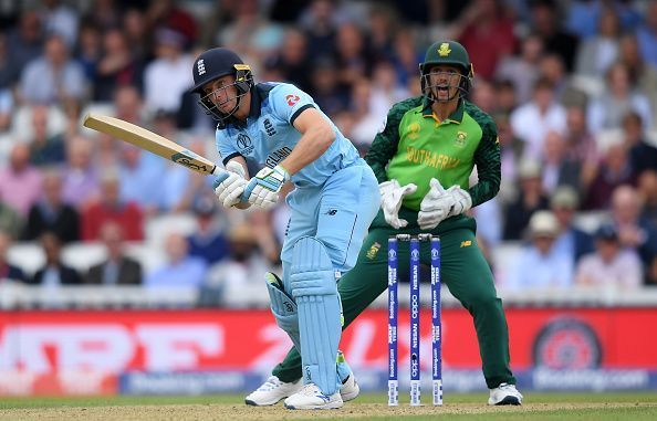 Jos Buttler batting against South Africa