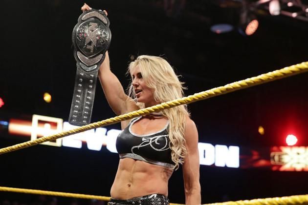 Charlotte as the NXT Women's Champion