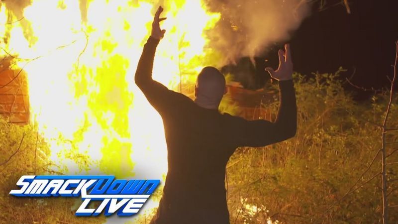 Orton destroys Wyatt's home