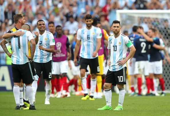 Argentina were eliminated from the 2018 World Cup by France