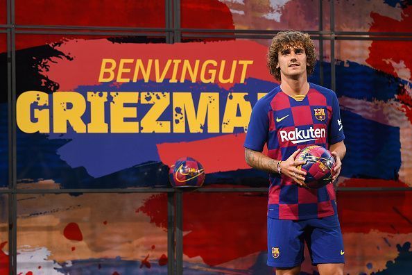 FC Barcelona Unveil New Player Antoine Griezmann