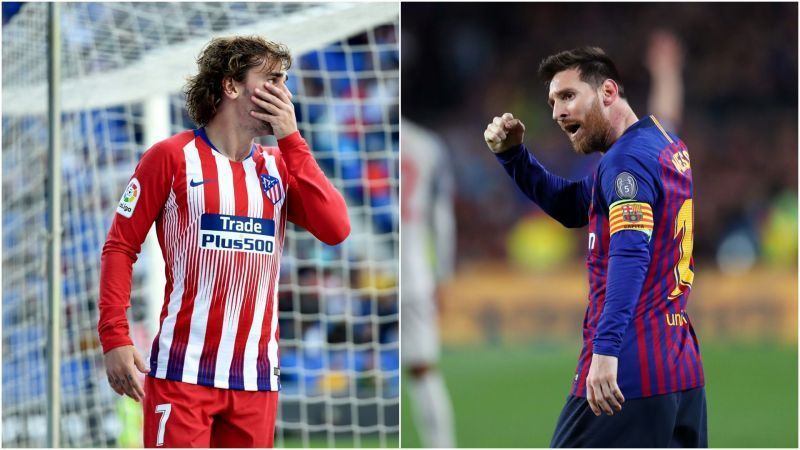 Antoine Griezmann and Lionel Messi