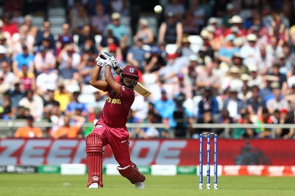 Nicholas Pooran in action during the World Cup.