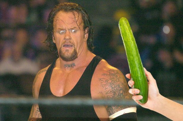 The Undertaker fears no man...but he has been known to flee in the face of certain vegetables.