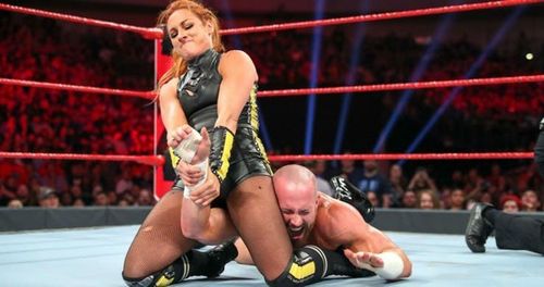 Becky Lynch tapped out Mike Kanellis on the July 1st episode of Raw