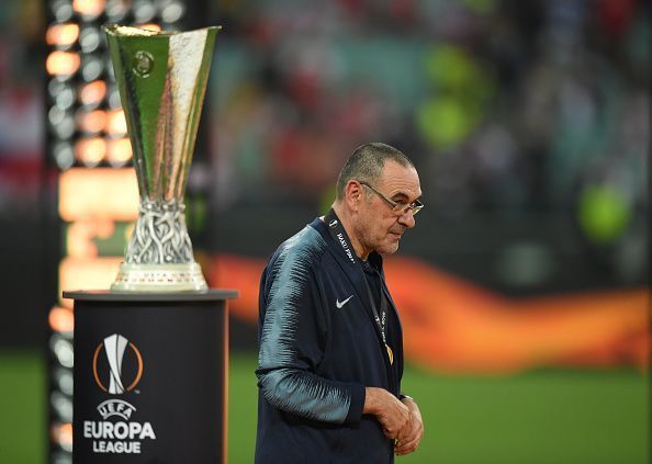 Sarri led Chelsea to the top four and won the Europa League