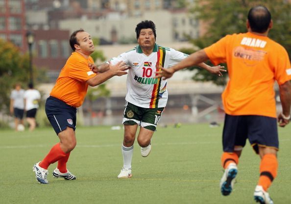 Bolivian Leader Evo Morales Organizes Soccer Game During UN General Assembly In New York