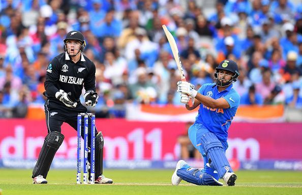 Rishabh Pant against New Zealand in the semifinal