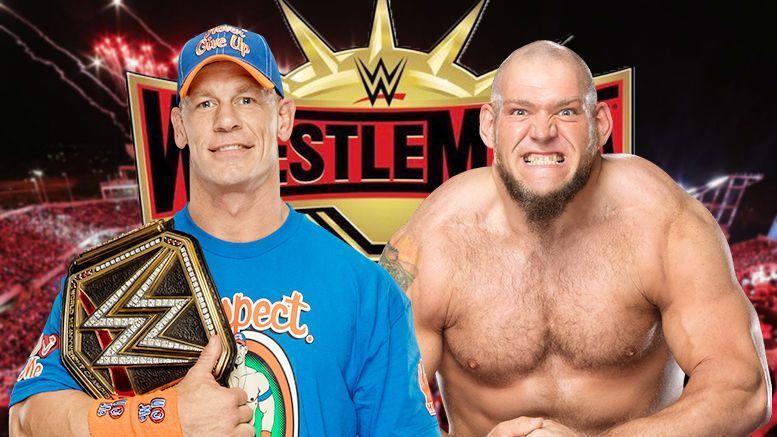 Image result for Lars Sullivan vs John Cena