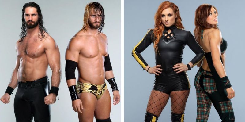 Seth Rollins and Becky Lynch