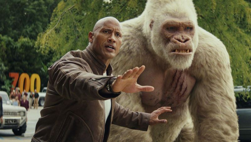 I'm sure the gorilla is welcome, but only the Rock will likely show up in October.