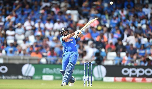 Rohit Sharma contributes a bulk of the runs along with Kohli and Dhawan