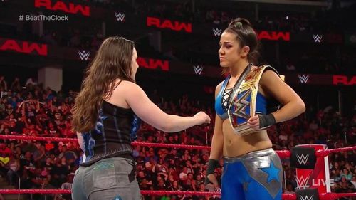 Nikki Cross and Bayley