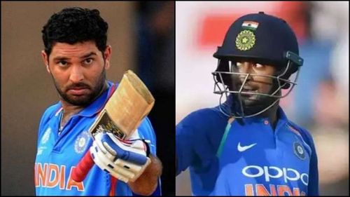 Yuvraj Singh and Ambati Rayudu