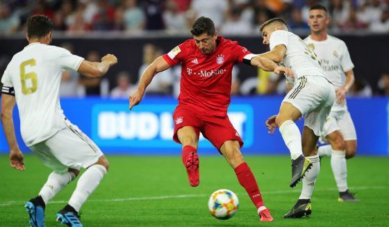 Robert Lewandowski scored the second goal of the match.