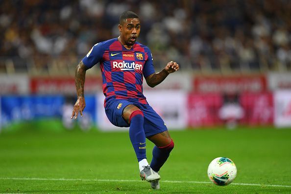 Malcom in action for Barcelona v Chelsea - Preseason Friendly