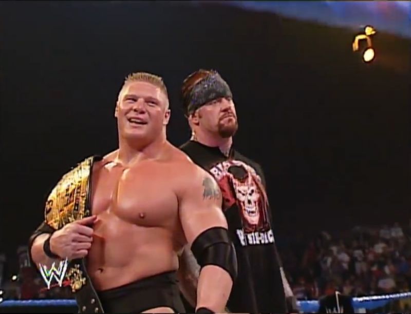Taker and Lesnar